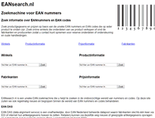 Tablet Screenshot of eansearch.nl